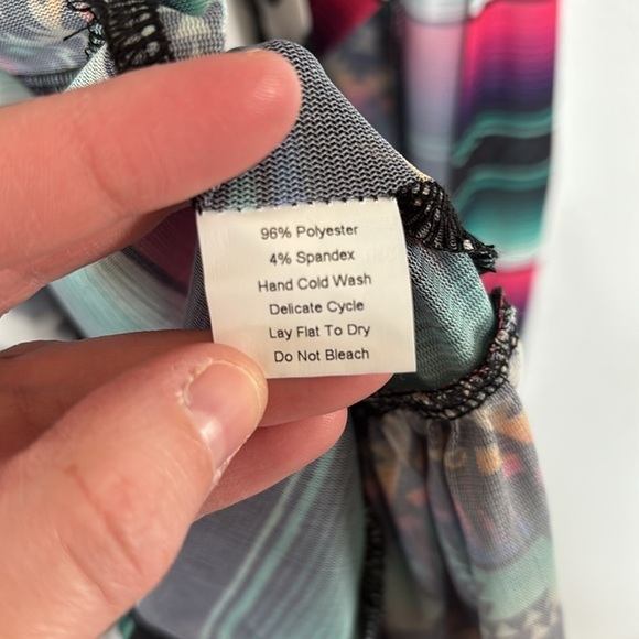 Crazy Train Cow Print Multicolor Aztec Patterned Kimono Caridgan Size O/S - Picture 7 of 7